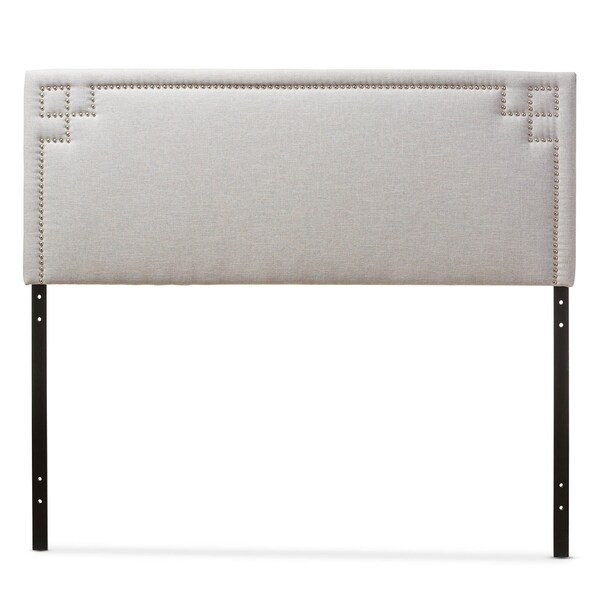 Baxton Studio Geneva Modern Grayish Beige Upholstered Full Size Headboard 124-6877 - main